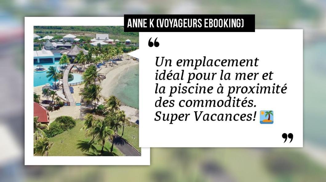 Romantique Et Bel Appartement En Bord De La Mer, Piscine Surveillee Et Belle Plage A 50M Сен-Франсуа Екстер'єр фото